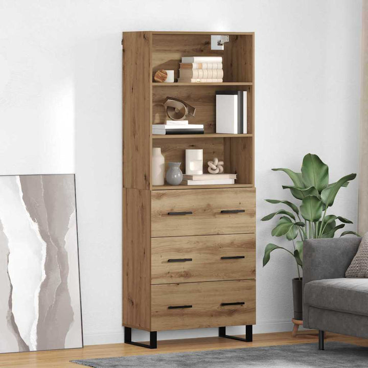Highboard 2 stk. Artisan Egetræ 69,5 x 34 x 180 cm