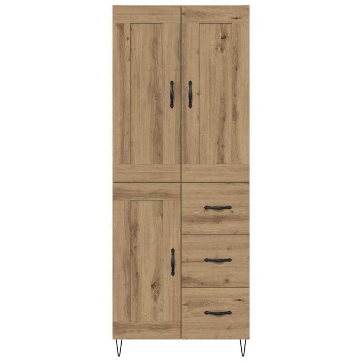 Highboard Artisan Egetræ 69,5 x 34 x 180 cm Konstrueret træ