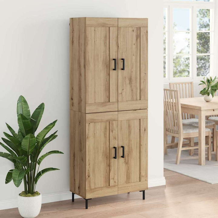 Highboard 2 pcs Artisan Egetræ Konstrueret træ