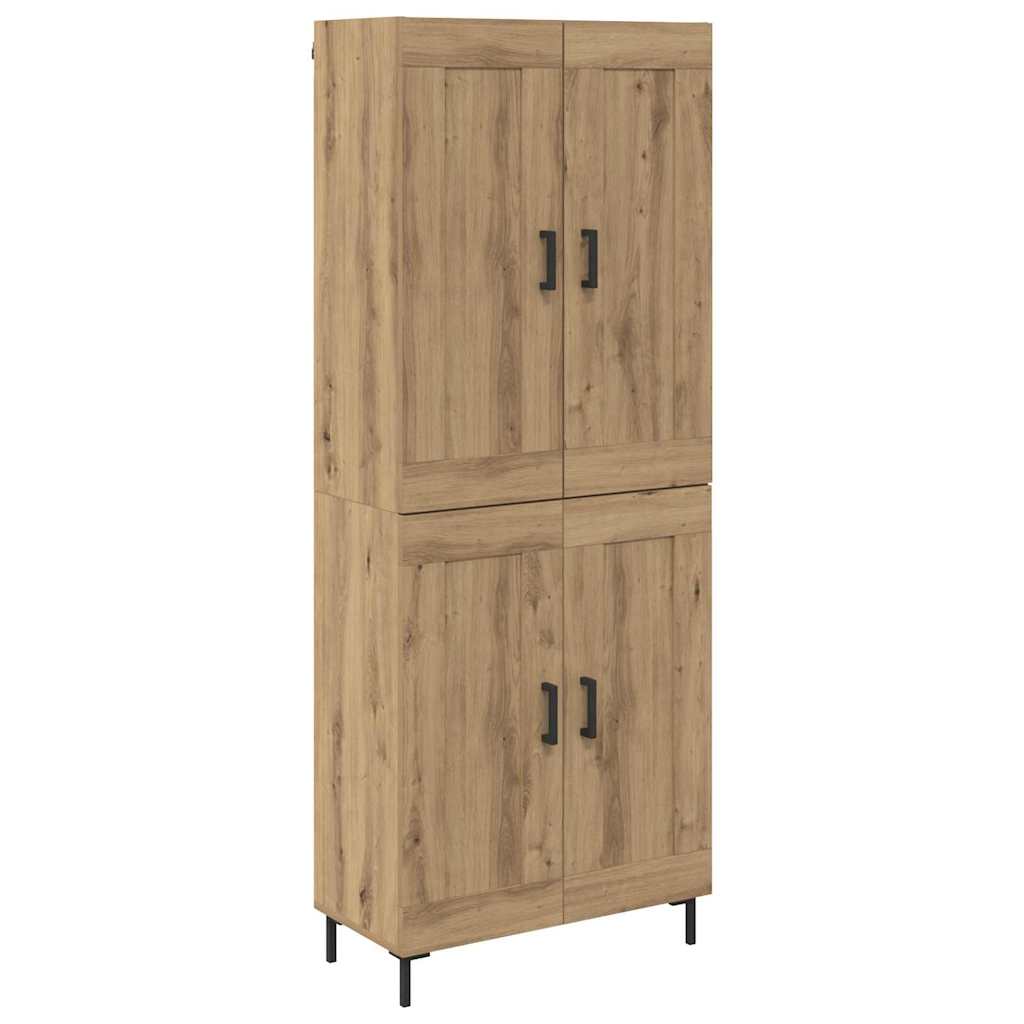 Highboard 2 pcs Artisan Egetræ Konstrueret træ