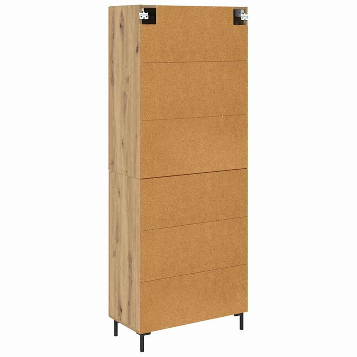 Highboard 2 pcs Artisan Egetræ Konstrueret træ