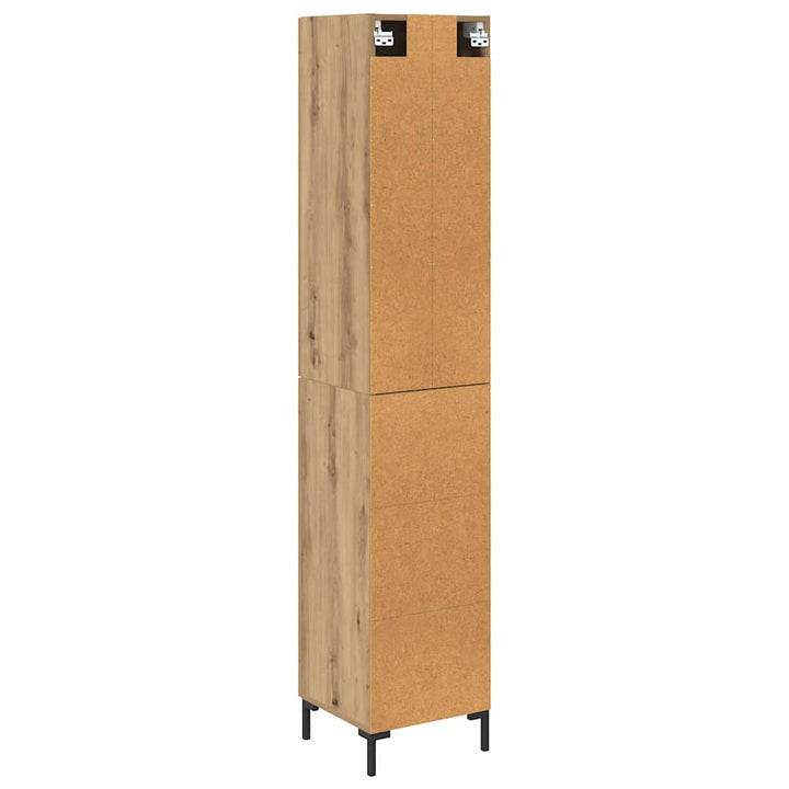 Highboard Artisan Egetræ 34,5 x 34 x 180 cm Konstrueret træ