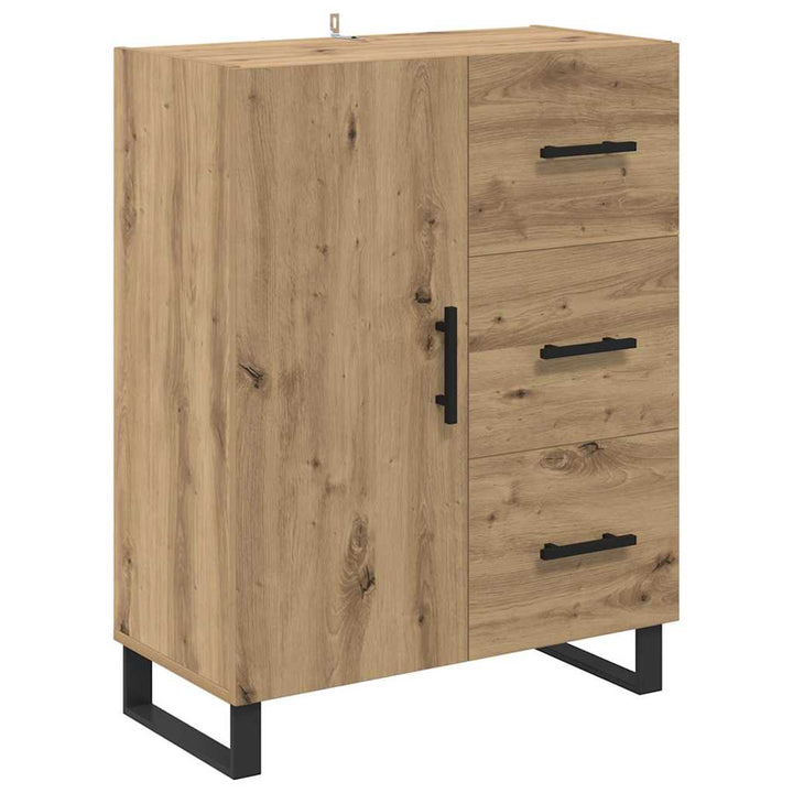 Highboard med skuffe 2 pcs Artisan Egetræ 69,5 x 34 x 180 cm