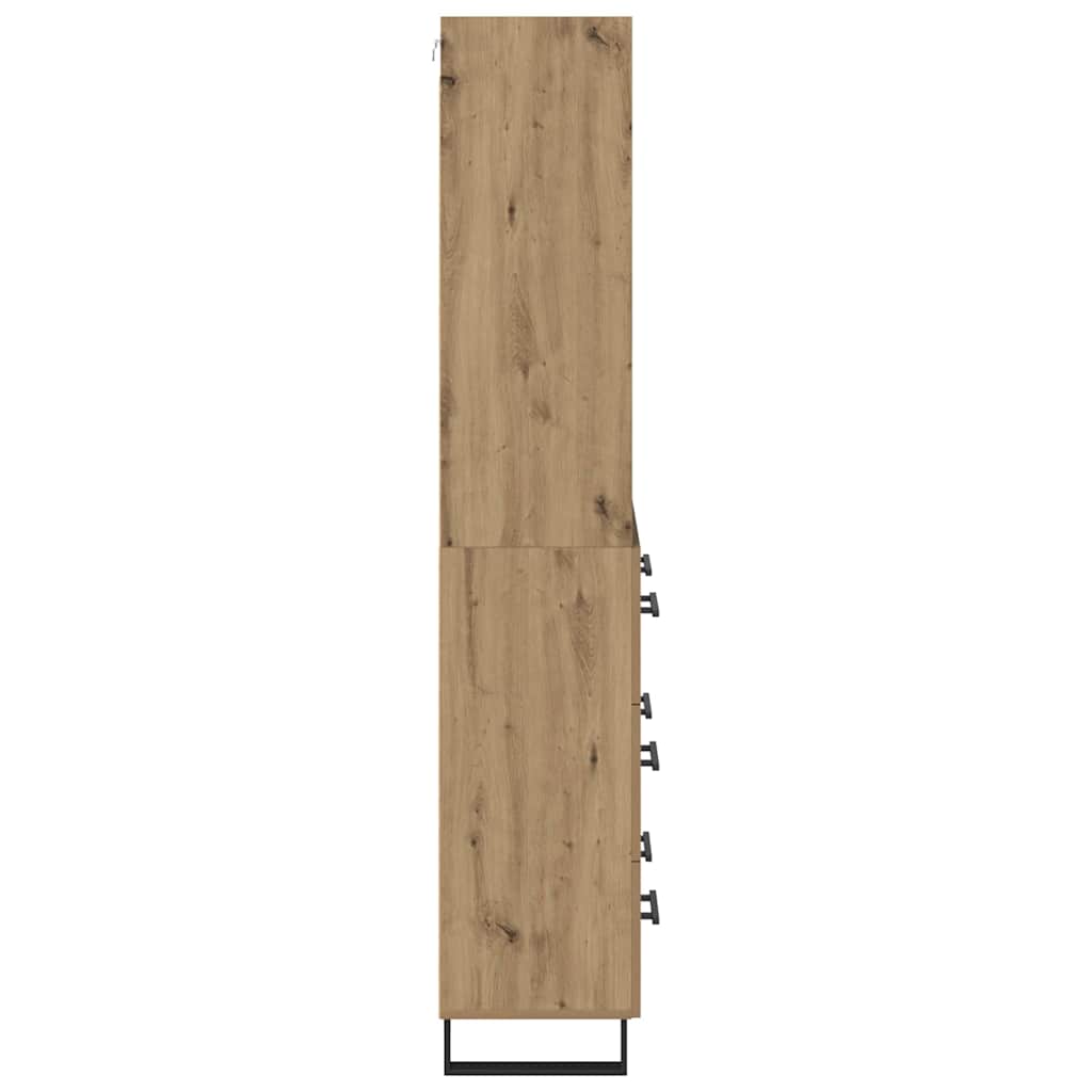 Highboard med skuffe 2 pcs Artisan Egetræ 69,5 x 34 x 180 cm