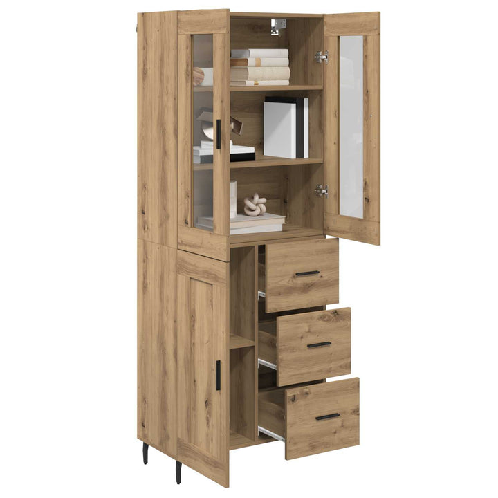 Highboard 2 pcs Artisan Egetræ 69,5 x 34 x 180 cm