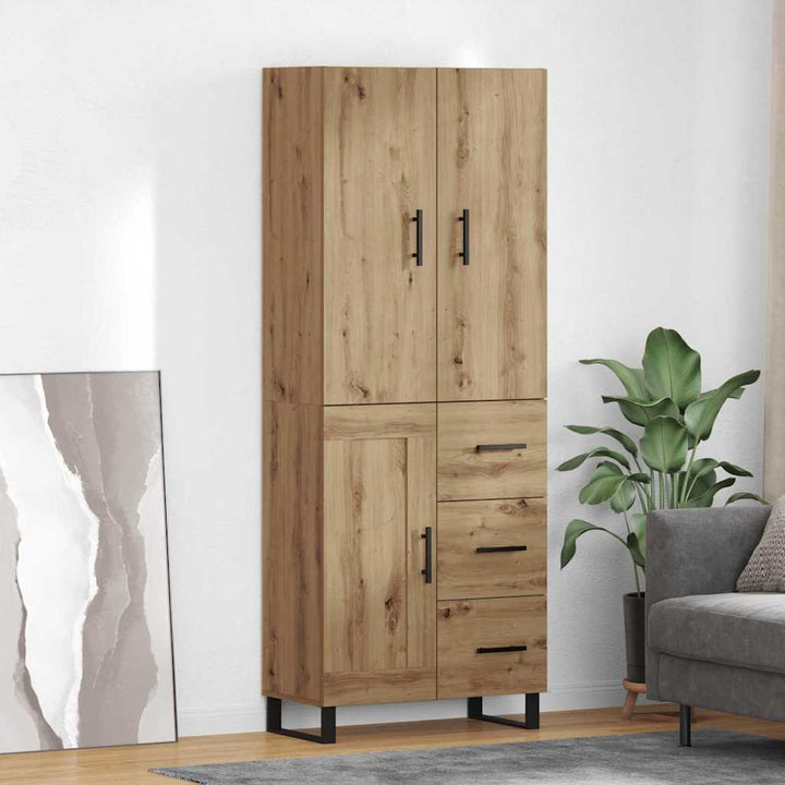 Highboard med skuffe 2 pcs Artisan Egetræ 69,5 x 34 x 180 cm