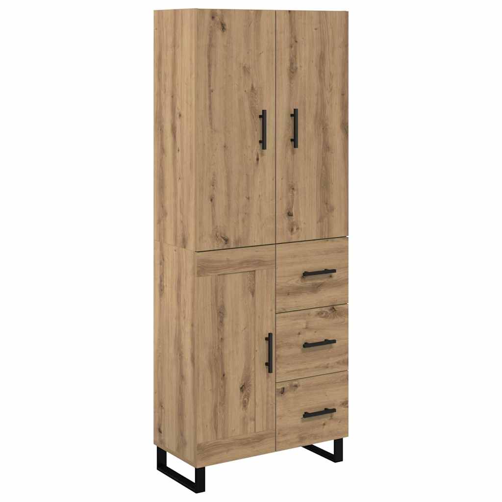 Highboard med skuffe 2 pcs Artisan Egetræ 69,5 x 34 x 180 cm