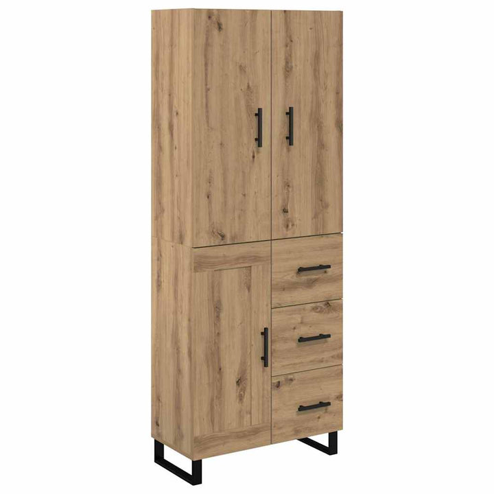 Highboard med skuffe 2 pcs Artisan Egetræ 69,5 x 34 x 180 cm