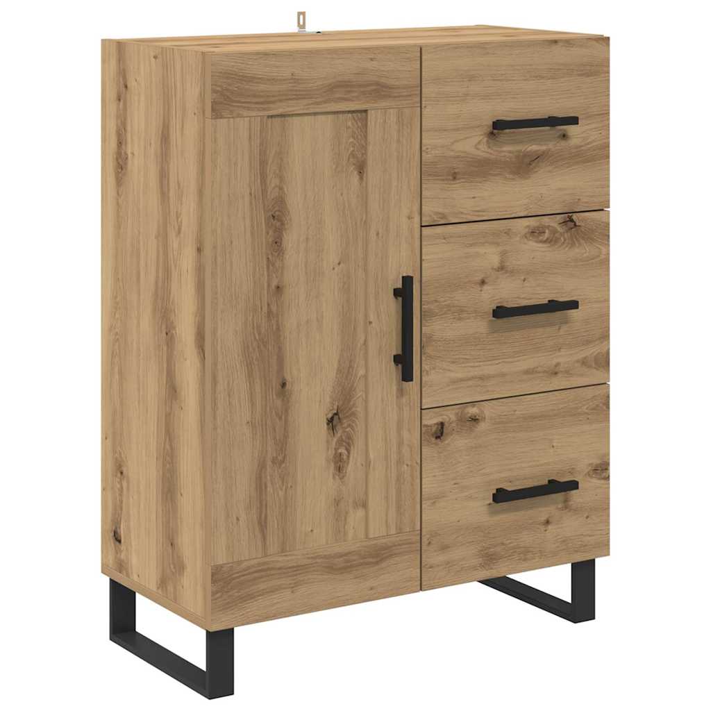 Highboard med skuffe 2 pcs Artisan Egetræ 69,5 x 34 x 180 cm