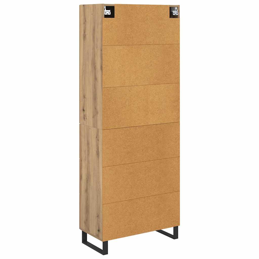 Highboard med skuffe 2 pcs Artisan Egetræ 69,5 x 34 x 180 cm