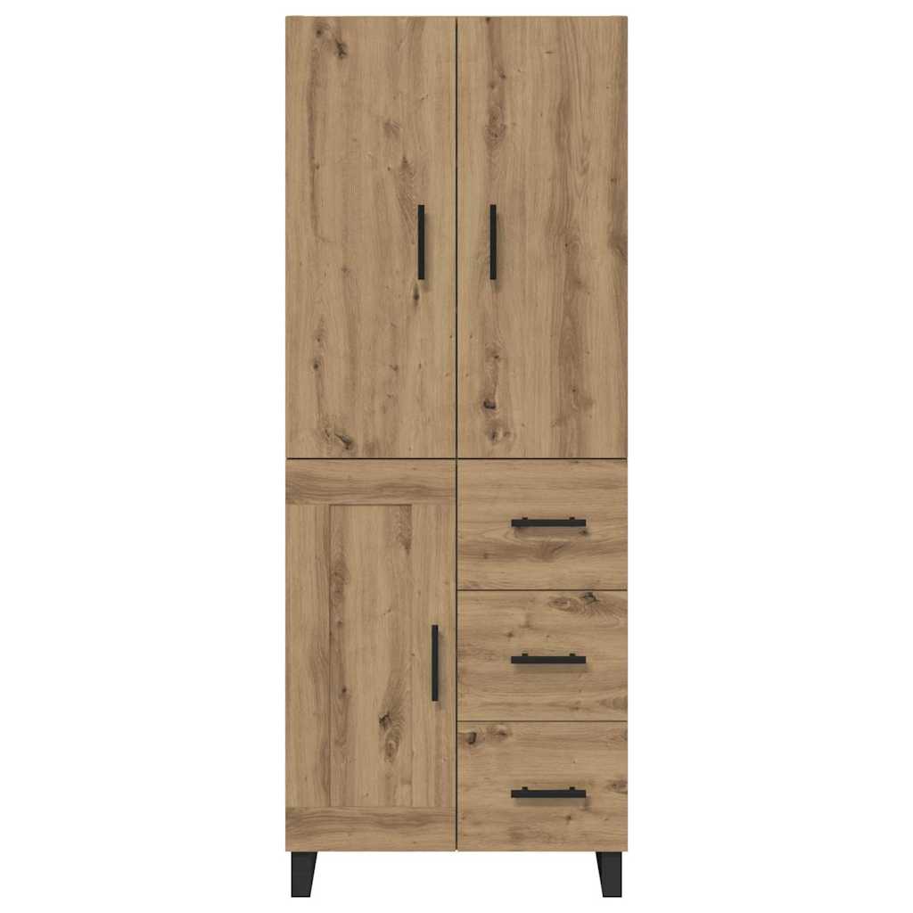 Highboard med skuffe 2 pcs Artisan Egetræ 69,5 x 34 x 180 cm