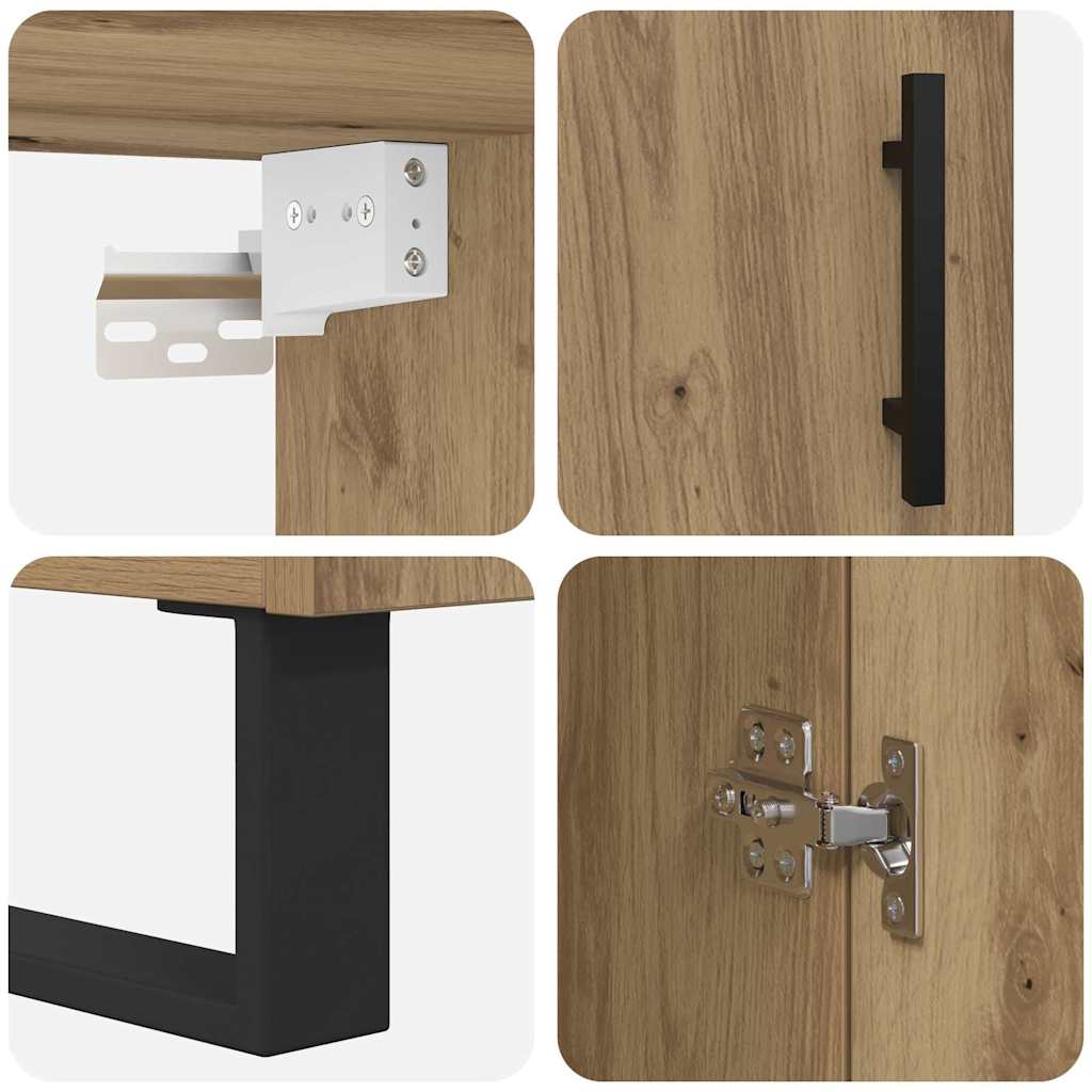 Highboard 2 pcs Artisan Egetræ 69,5 x 34 x 180 cm