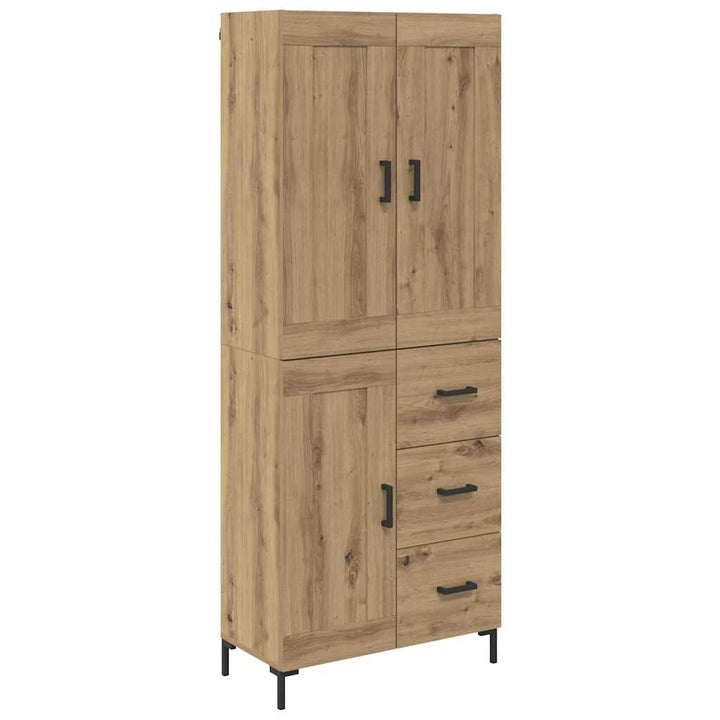 Highboard med skuffe 2 pcs Artisan Egetræ Konstrueret træ
