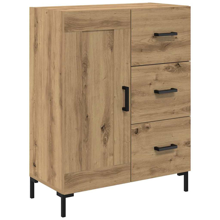 Highboard med skuffe 2 pcs Artisan Egetræ Konstrueret træ