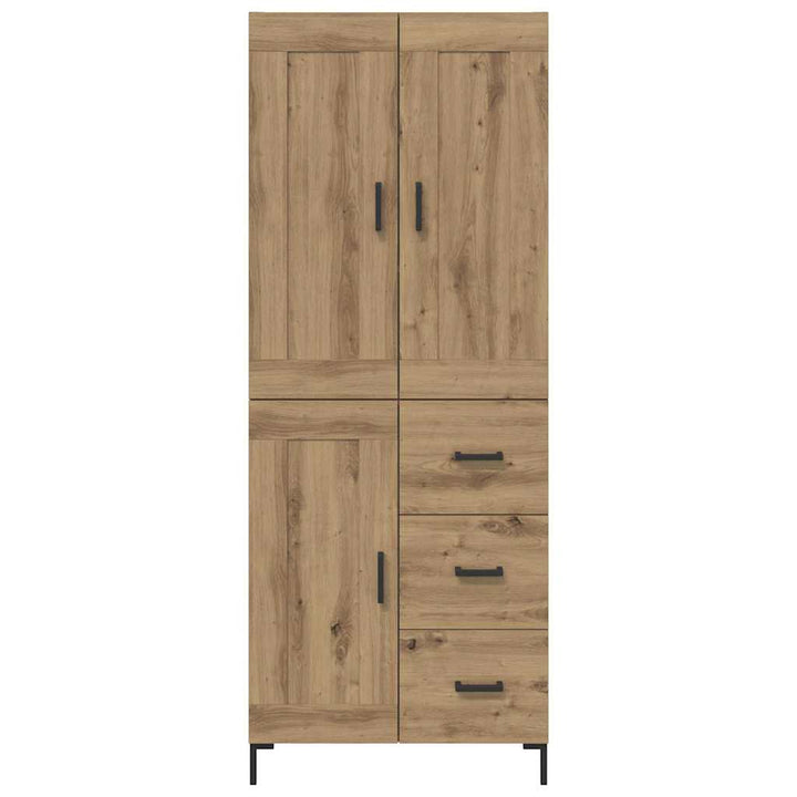 Highboard med skuffe 2 pcs Artisan Egetræ Konstrueret træ