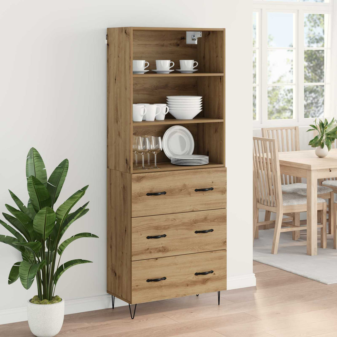 Highboard 2 pcs Artisan Egetræ 69,5 x 34 x 180 cm