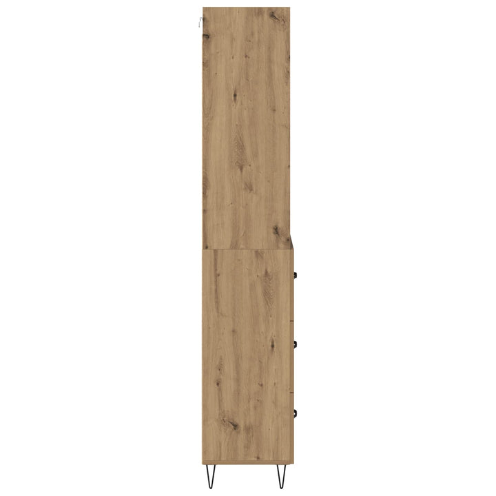 Highboard med skuffe 2 pcs Artisan Egetræ Konstrueret træ