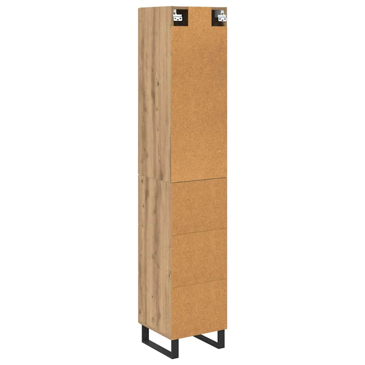 Highboard Artisan Egetræ 34,5 x 34 x 180 cm Konstrueret træ