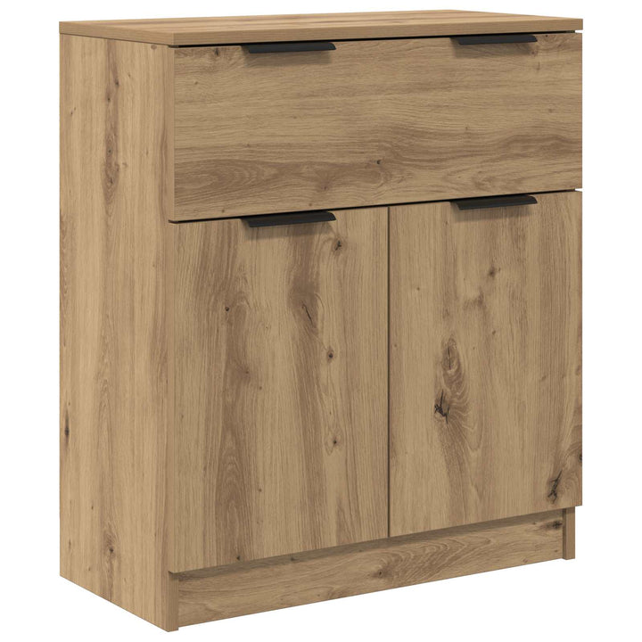 Sideboard med skuffe 3 pcs Artisan Egetræ Konstrueret træ