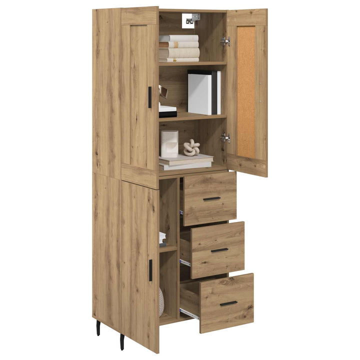 Highboard 2 pcs Artisan Egetræ 69,5 x 34 x 180 cm