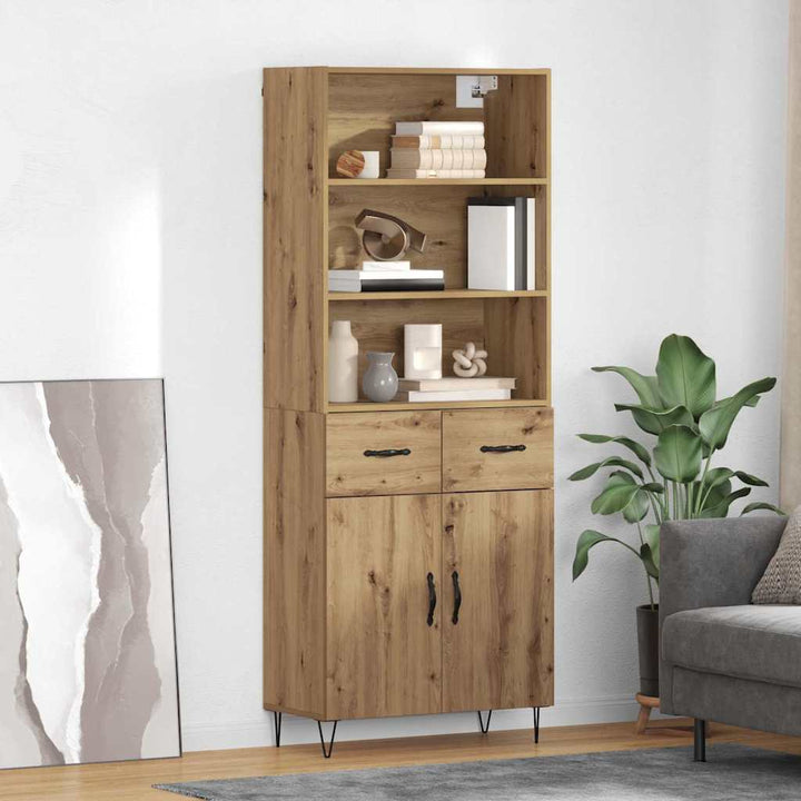 Highboard 2 pcs Artisan Egetræ 69,5 x 34 x 180 cm