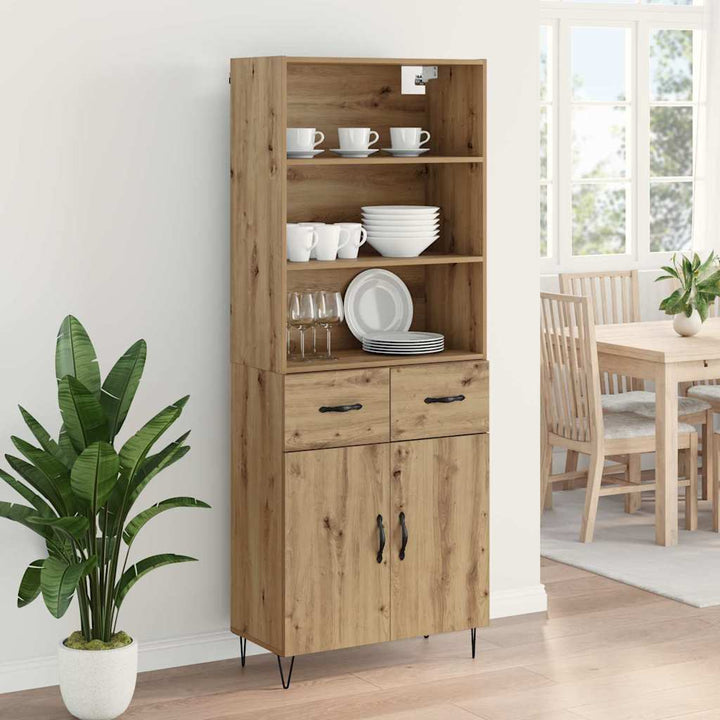 Highboard 2 pcs Artisan Egetræ 69,5 x 34 x 180 cm