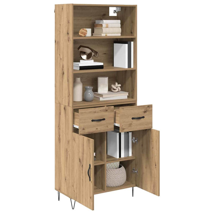 Highboard 2 pcs Artisan Egetræ 69,5 x 34 x 180 cm