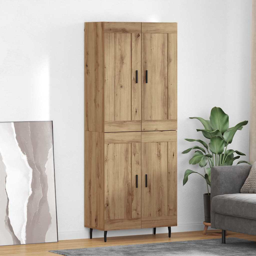 Highboard 2 pcs Artisan Egetræ Konstrueret træ