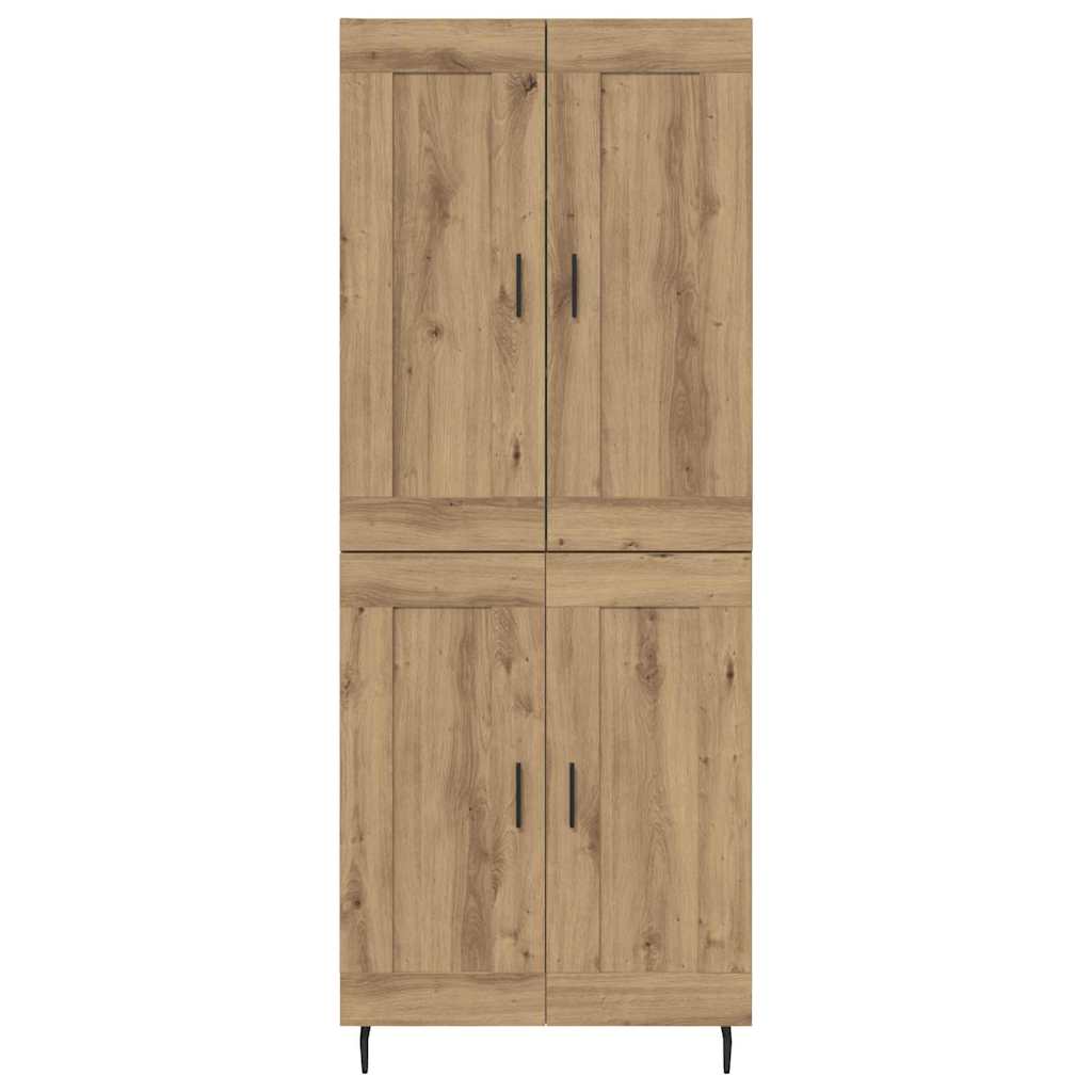 Highboard 2 pcs Artisan Egetræ Konstrueret træ