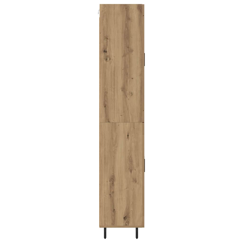 Highboard 2 pcs Artisan Egetræ Konstrueret træ