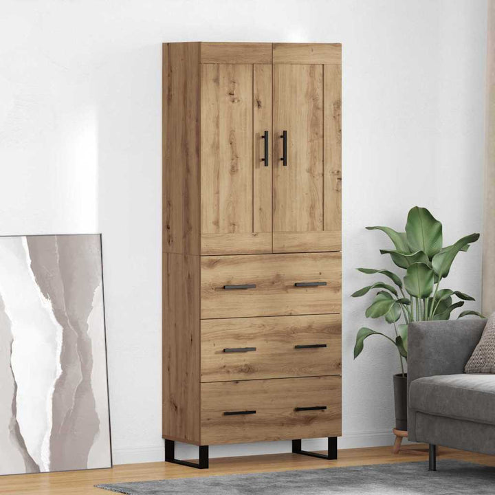 Highboard 2 pcs Artisan Egetræ 69,5 x 34 x 180 cm
