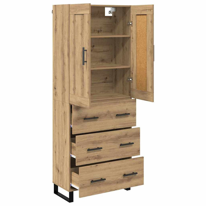 Highboard 2 pcs Artisan Egetræ 69,5 x 34 x 180 cm