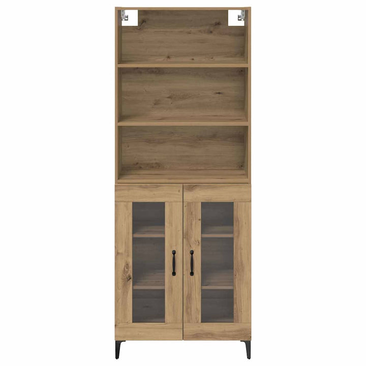 Highboard Artisan Egetræ 69,5 x 34 x 180 cm Konstrueret træ