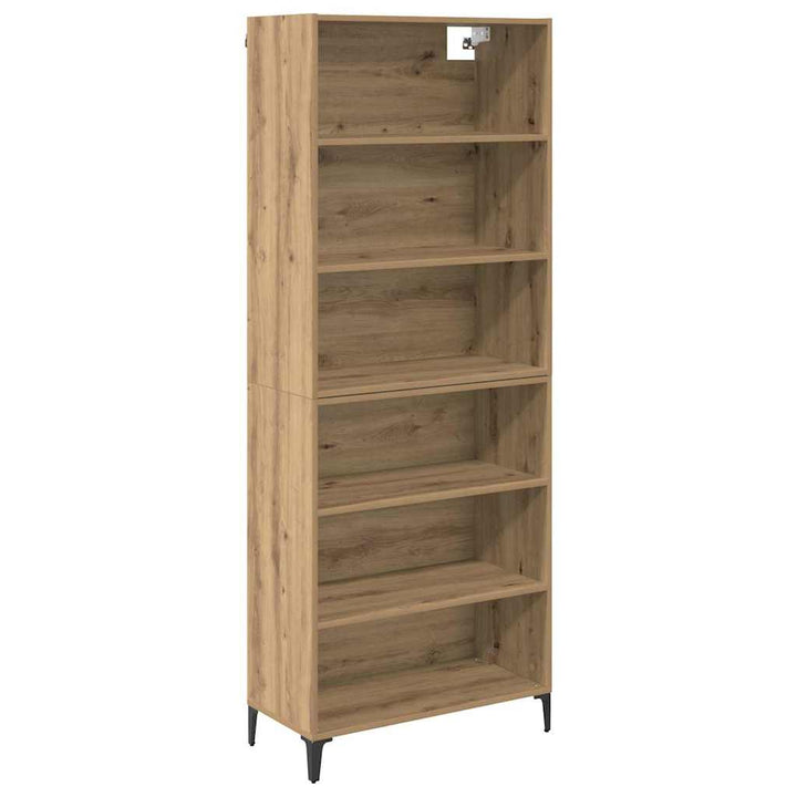 Highboard Artisan Egetræ 69,5 x 34 x 180 cm Konstrueret træ