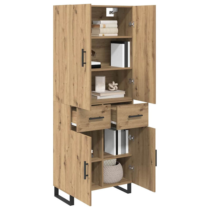 Highboard 2 stk. Artisan Egetræ 69,5 x 34 x 180 cm