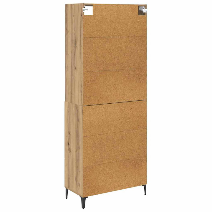 Highboard Artisan Egetræ 69,5 x 34 x 180 cm Konstrueret træ