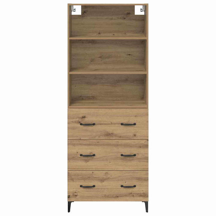 Highboard Artisan Egetræ 69,5 x 34 x 180 cm Konstrueret træ