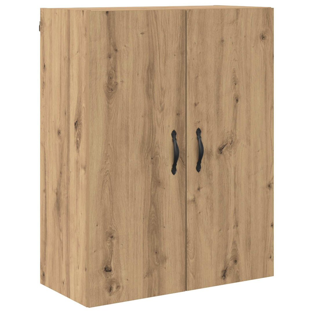 Highboard 2 pcs Artisan Egetræ Konstrueret træ og glas