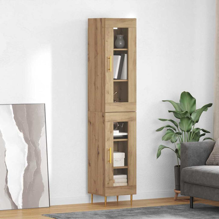 Highboard 2 pcs Artisan Egetræ 34,5 x 34 x 180 cm