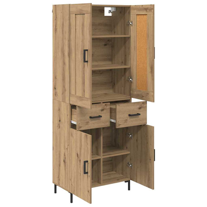 Highboard 2 stk. Artisan Egetræ 69,5 x 34 x 180 cm