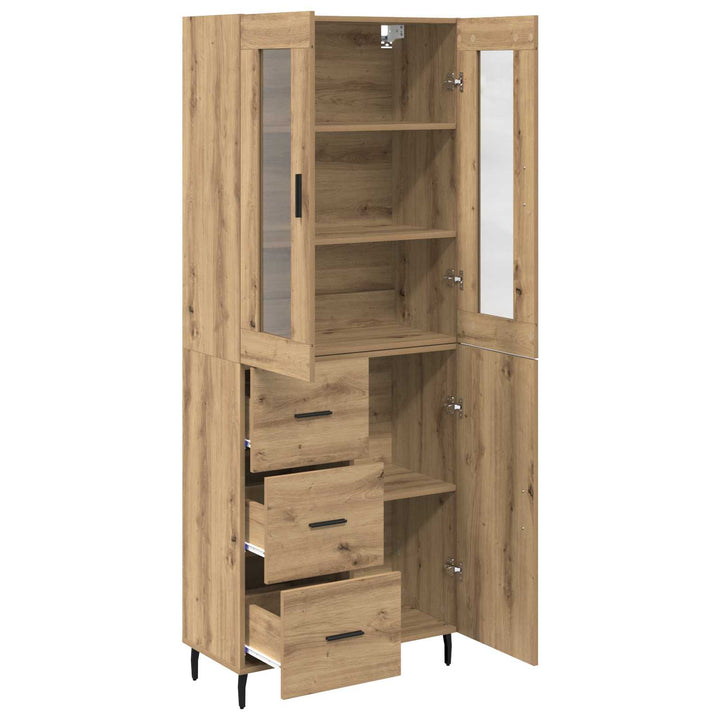 Highboard 2 pcs Artisan Egetræ 69,5 x 34 x 180 cm
