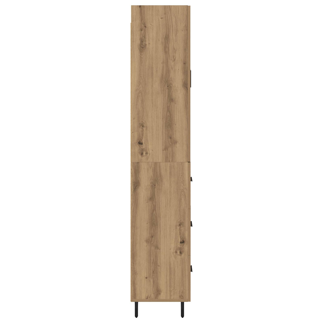 Highboard med skuffe 2 pcs Artisan Egetræ Konstrueret træ