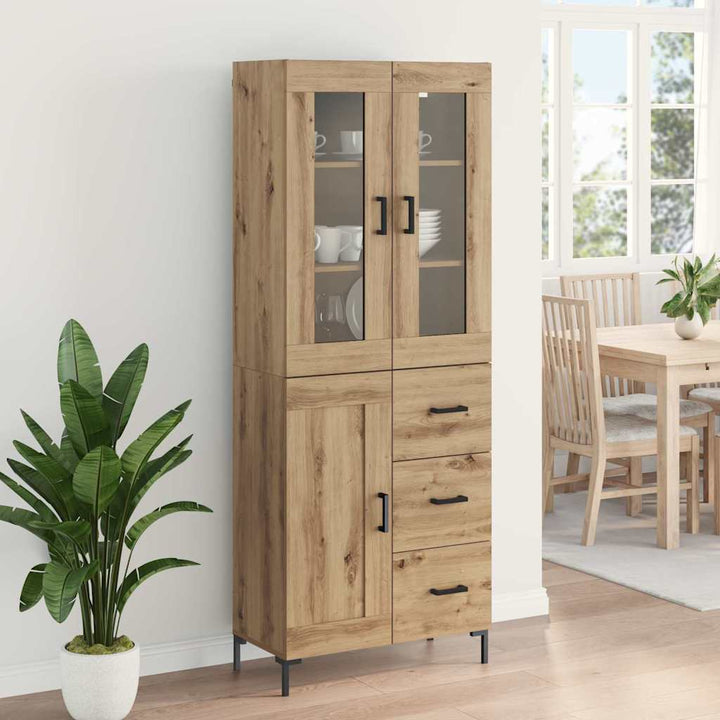 Highboard 2 pcs Artisan Egetræ 69,5 x 34 x 180 cm