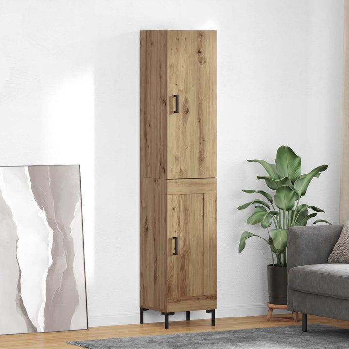 Highboard Artisan Egetræ 69,5 x 34 x 180 cm Konstrueret træ