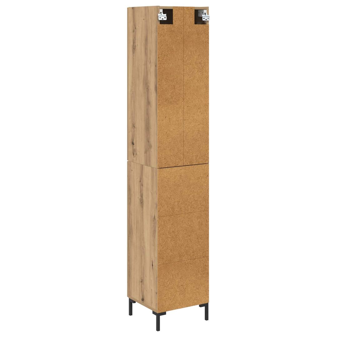 Highboard Artisan Egetræ 69,5 x 34 x 180 cm Konstrueret træ