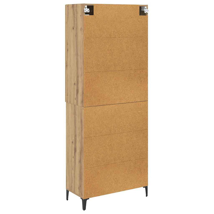 Highboard Artisan Egetræ 69,5 x 34 x 180 cm Konstrueret træ