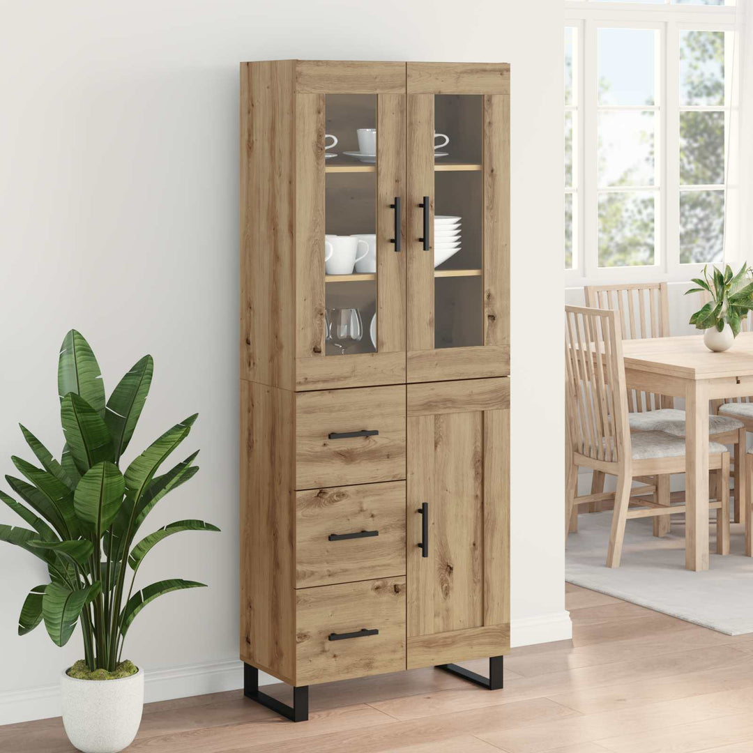 Highboard 2 pcs Artisan Egetræ 69,5 x 34 x 180 cm