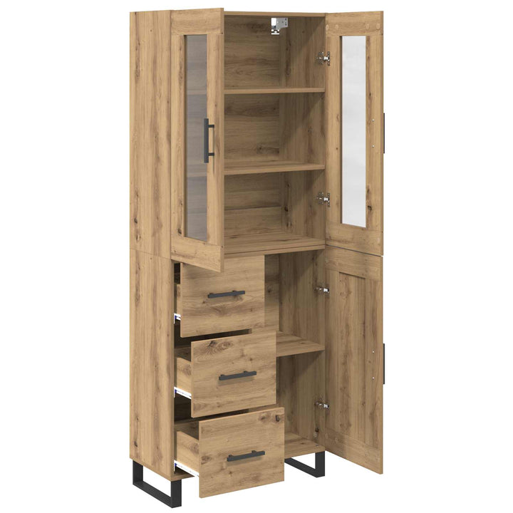 Highboard 2 pcs Artisan Egetræ 69,5 x 34 x 180 cm