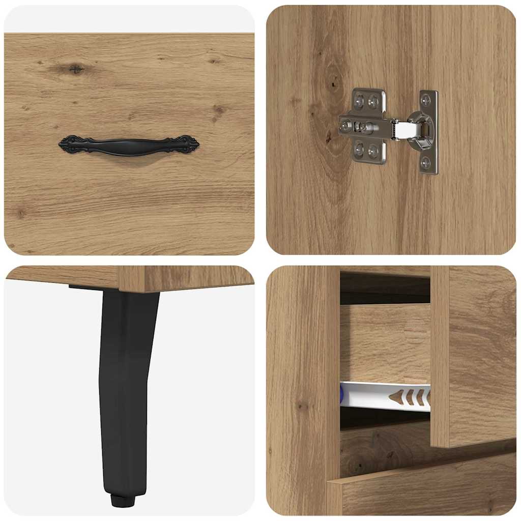 Highboard 2 pcs Artisan Egetræ 69,5 x 34 x 180 cm