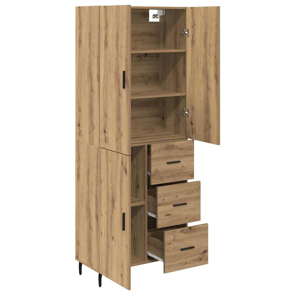 Highboard 2 pcs Artisan Egetræ 69,5 x 34 x 180 cm